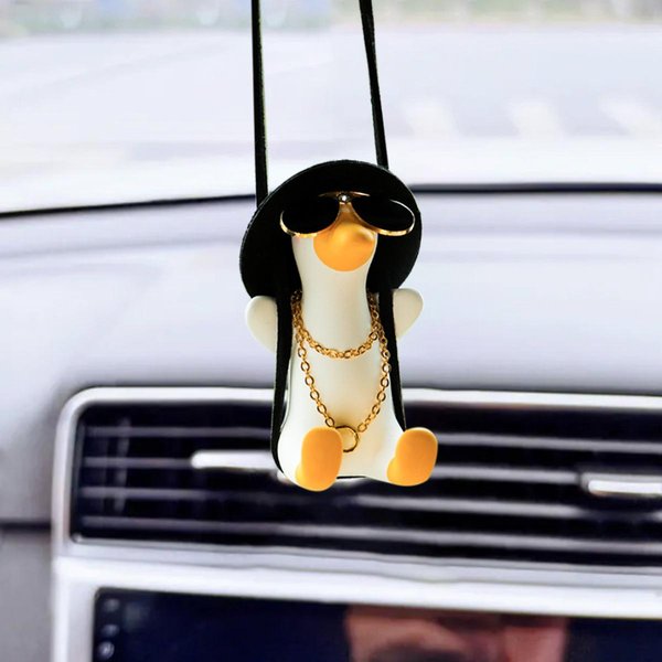 Wisiorek Do Samochodu śLiczne Anime MałA Kaczuszka HuśTawka Auto Lusterko Wsteczne WisząCe Ozdoby Akcesoria Do Dekoracji WnęTrz Dla Dziewczynek Prezenty-image