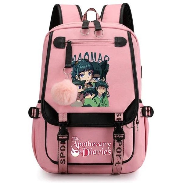 PamięTniki Aptekarki Anime Cosplay Plecak Uczniowie Torba Szkolna KreskóWka Torba Na KsiążKi Laptop Plecak PodróżNy Outdoor Dzieci Prezenty-image