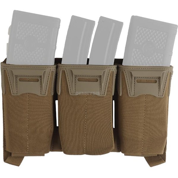 Bolsa De AdministracióN Con Triple Porta-Cargador Multicalibre 5.56 9Mm Sistema De Placa Frontal Molle Bolsas De Airsoft De Segunda Capa-image