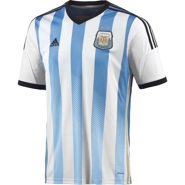 Camiseta De FúTbol Adidas Argentina Copa Del Mundo 2014, Local, EdicióN Fan Para Hombre S Gray-image
