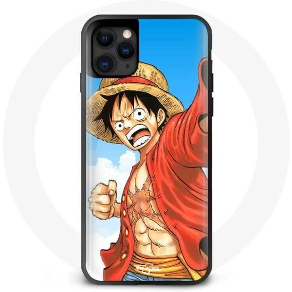 Funda - Maniacase - Iphone 12 Pro Max - Anime One Piece Luffy - Flexible - Negra Negro-image