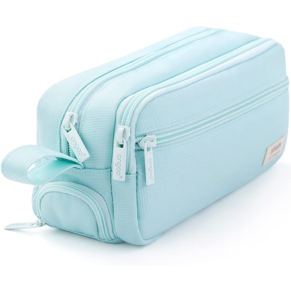 Estuche Para LáPices Con Cremallera De Gran Capacidad, Estuche PortáTil Con MúLtiples Compartimentos, Almacenamiento De PapeleríA Impermeable Y Duradero-image