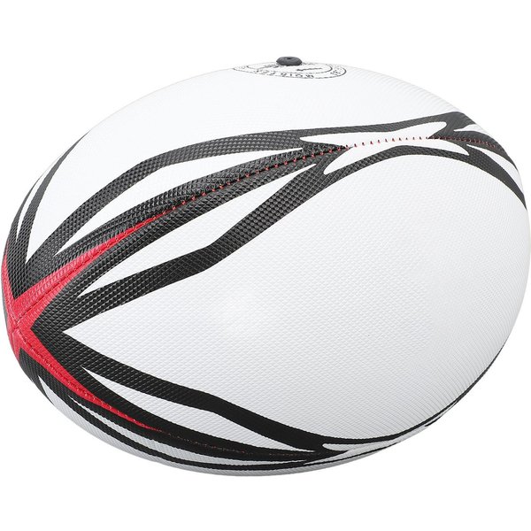 BalóN De Rugby NúMero 9 BalóN De PráCtica Inflable BalóN De Rugby De PVC De Alta Elasticidad Para Partido Y Entrenamiento Diario Blanco-image