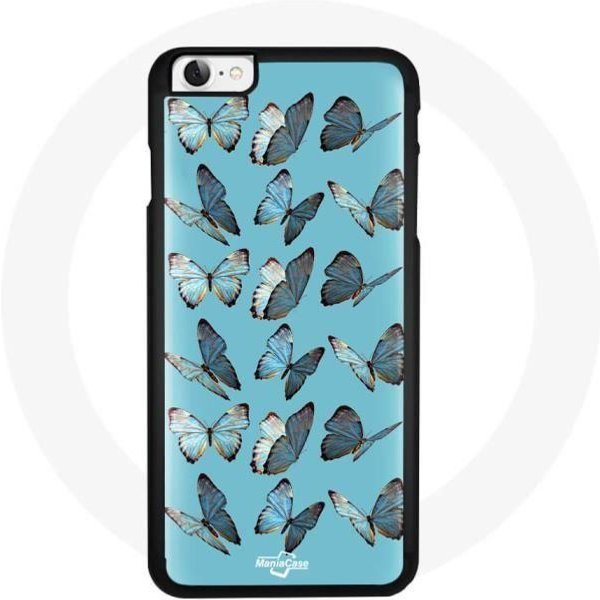 Funda Iphone 6 - Maniacase - Mariposas - Flexible - Mixta - Azul Azul-image