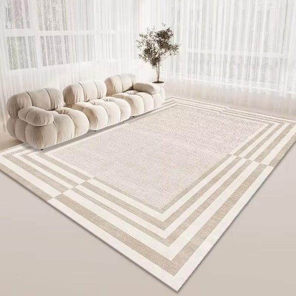 Abstrakcyjny Patchwork Z Krzywymi DużY Dywan PodłOgowy AntypośLizgowy Odporny Na Plamy Dywanik Do Salonu Sypialni Nowoczesny Wabi Sabi WystróJ Domu 40X60Cm 16X24Inch-image