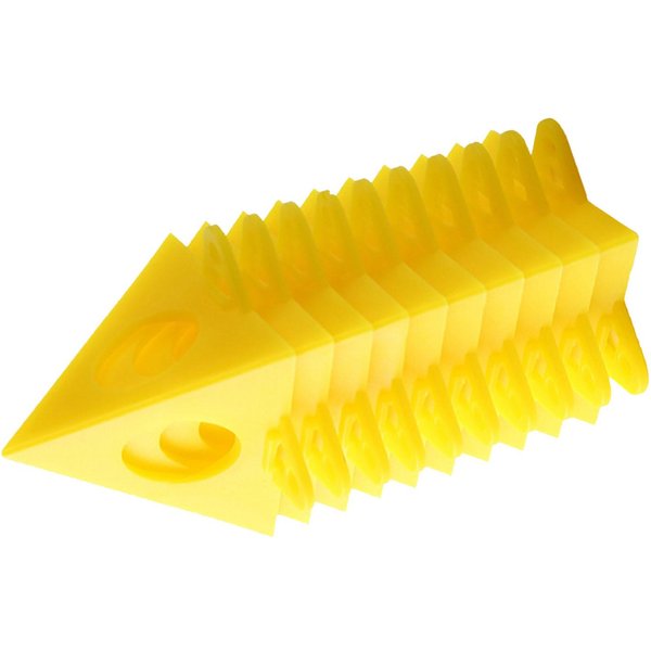 10 Piezas Soporte Piramidal Para Pintores ABS Mini Cono Soporte De Pintura Para CarpinteríA Puerta Armario Yellow-image