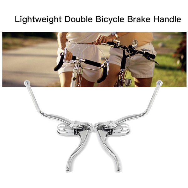 Lekki Aluminiowy Uchwyt Rowerowy Z PodwóJnym Hamulcem MTB Road Bike DźWignie Hamulca Rowerowego-image
