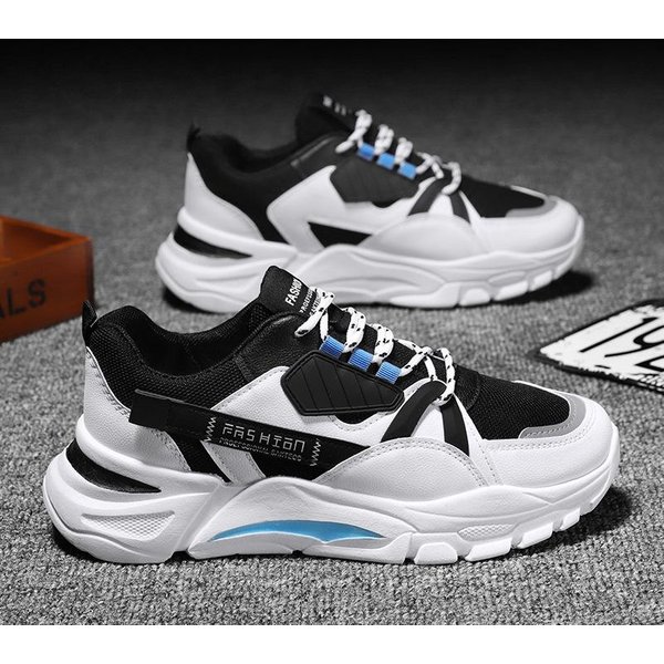 Zapatos De Hombre Primavera Y OtoñO Nuevos Zapatos Deportivos Para Hombre Tejido Volador Moda Casual Zapatos Para Correr Tendencia Papá 44-image