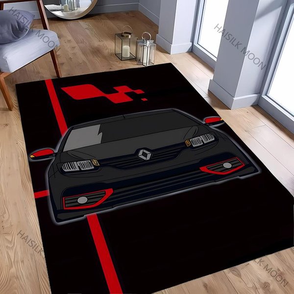 Alfombra Con PatróN TemáTico De Coche 3D Para Sala De Estar, Dormitorio Infantil, Alfombra De Oficina, Felpudo Para Sofá, Alfombra De Suelo Antideslizante, Tapete Decorativo, Regalo Divertido 40X60Cm (16X24In)-image