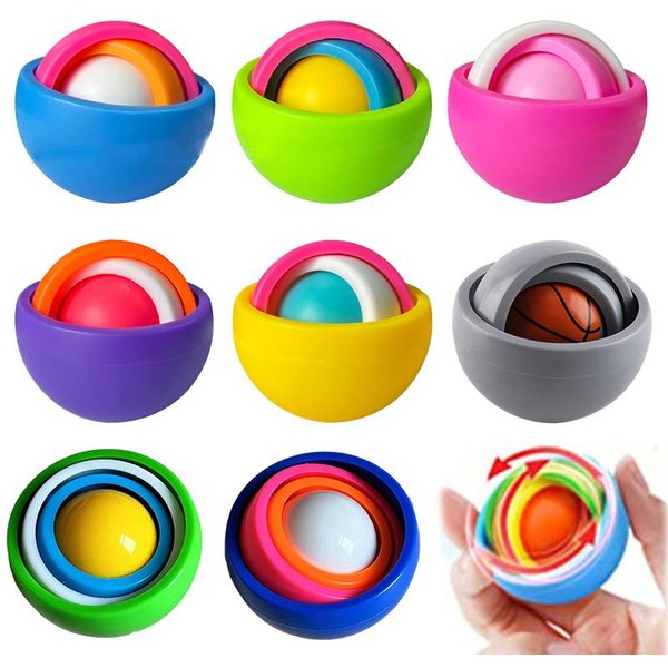 PiłEczka Fidget Spinner Adhd Autyzm Redukcja Stresu Zabawka Na Palec Spinner 3D PiłKa Zabawki Sensoryczne Dla Dzieci DorosłYch Upominki Na Imprezę Prezenty-image