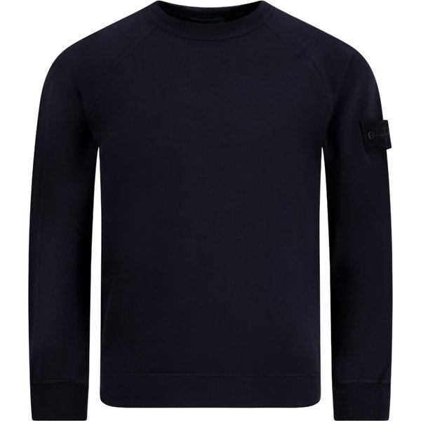 Stone Island Ss26 Sweter Z OkrąGłYm Dekoltem Raglan DłUgi RęKaw Bluza MęSka L1S156100064S00F3-V0020 XL Black-image