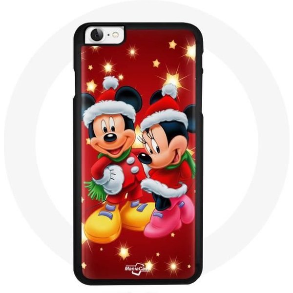 Funda - Maniacase - Iphone 7 - Mickey Mouse Y Minnie Mouse - Flexible - ProteccióN Y DecoracióN Negro-image