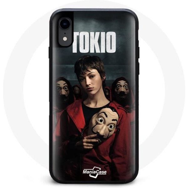 Funda De TeléFono - La Casa De Papel - Iphone X - Flexible - Negra - DiseñO Inspirado En La Serie-image