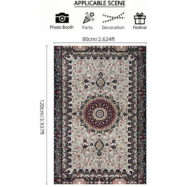 Klasyczna Mata Do Modlitwy Islamskiej Z Nadrukiem Meczetu, SkłAdany Dywanik MuzułMańSki PodróżNy, Zmywalny, Lekki Janamaz Na Prezenty Eid Ramadan 80X120Cm(32X47Inch-image