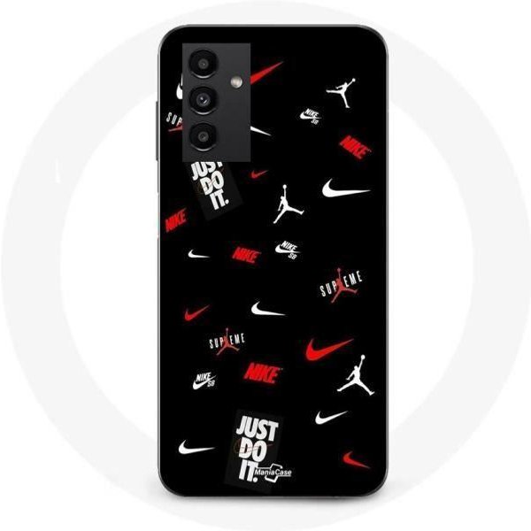 Coque - Maniacase - Samsung Galaxy A14 5G - Nike Jordan - Silicone - Souple Negro-image