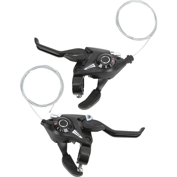 Wake Cambiador De Bicicleta Freno MTB Bicicleta De Carretera Ciclismo Manetas De Freno De Disco Con Cable De Cambio 3X8 24-image