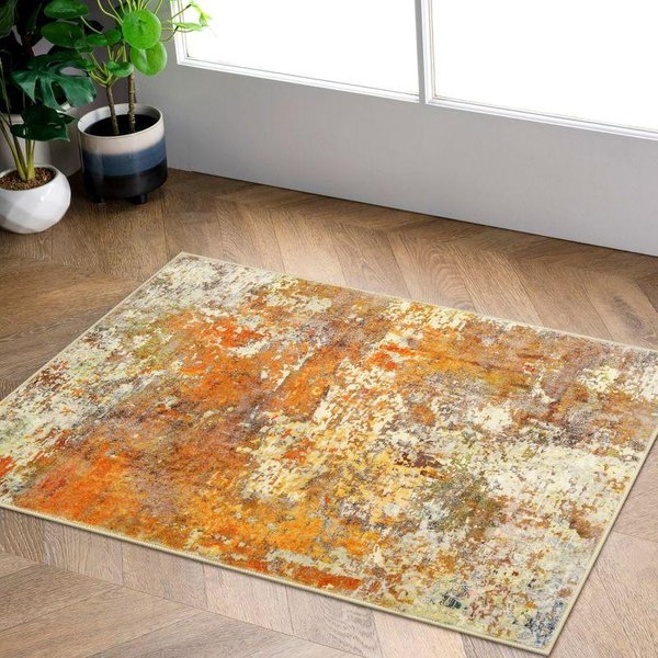 Dywan Z DłUgim WłOsiem – Nowoczesny Dywan Abstrakcyjny Do Salonu, Kuchni, łAzienki, Zmywalna, AntypośLizgowa, Plamoodporna Mata PodłOgowa 80X120Cm(31X46In)-image