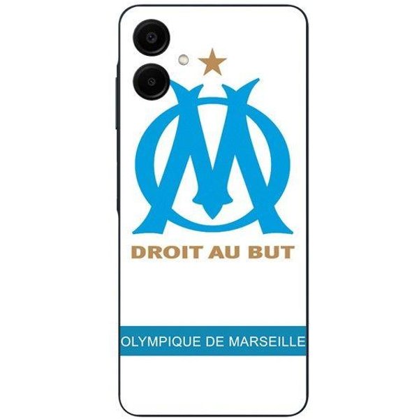 Coque Pour Samsung Galaxy A06 Logo Om Olympique De Marseille Blanc Fond Maniacase Negro-image