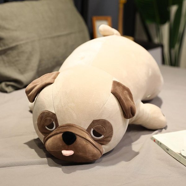 Pluszowy Mops Zabawka Pluszowe ZwierząTko Shar Pei MięKka Lalka Pies Pluszowa Zabawka Poduszka Zabawki Dla Dzieci Prezent Urodzinowy Dla Dziewczyny 50Cm-image