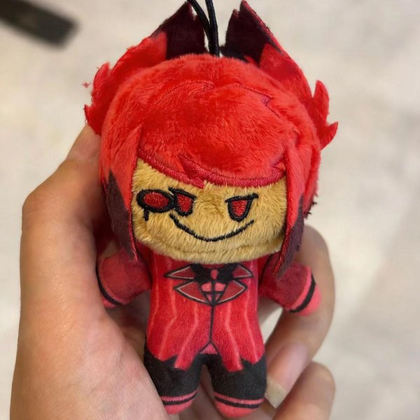 MuñEco De Peluche Hazbin Alastor De 10 Cm Colgantes Para Mochila De Hotel Alastor Llavero MuñEco Juguetes De Peluche Regalos De CumpleañOs-image