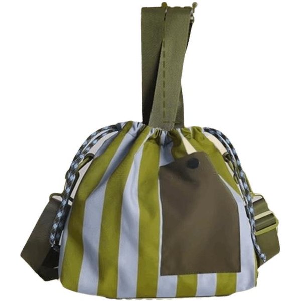 Bolsa De Almuerzo Cruzada De Gran Capacidad, De Mano, Con Correa De Hombro Ajustable, Impermeable, Bolsa Para Comidas Con Aislamiento Verde-image