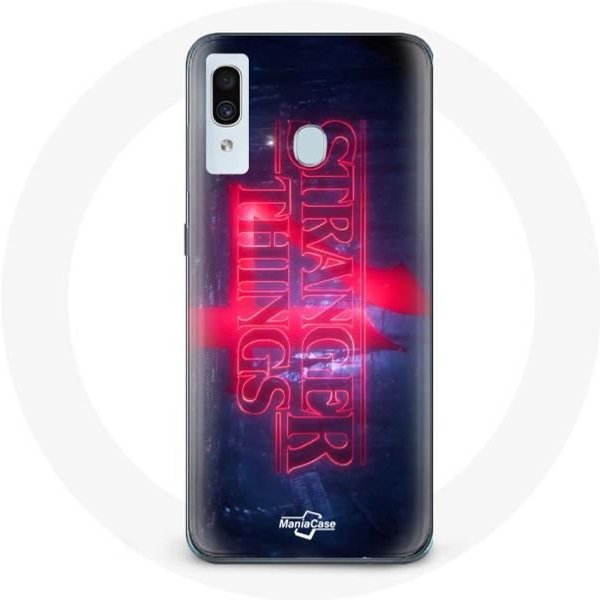 Funda Para Samsung Galaxy A20 Stranger Things Logo Transparente Temporada 4 TráIler 2022-image