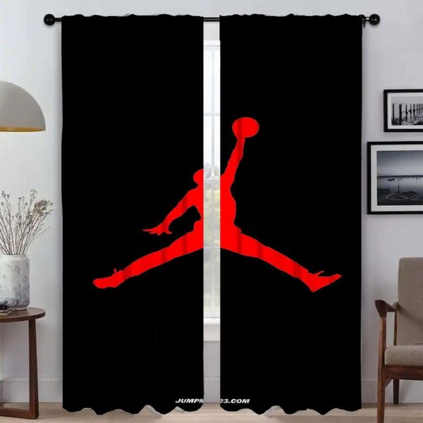 Cortinas Modernas Para Sala De Estar, 2 Piezas, Jordans Home, Cortinas De Tul Para Interiores, Cortinas Opacas Para Dormitorio Y Cocina. W107Xh241Cmx2Pcs-Cl-image