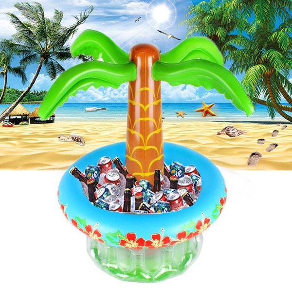 Enfriador De Cerveza Inflable Palmera Inflable Para Fiesta En La Playa Piscina Fiesta Luau Suministros Decoraciones Para Fiesta De Verano Verde-image