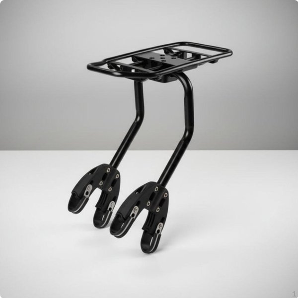 BagażNik Tylny Rowerowy Ze Stopu Aluminium Rower GóRski Cargo WytrzymałY Regulowany BagażNik Gray-image