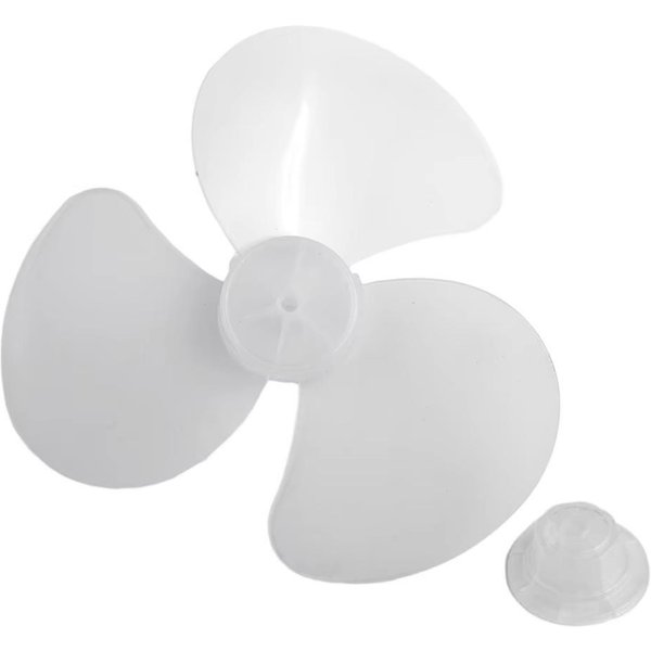 Plastikowe ŁOpatki Wentylatora 12/16 Calowe Akcesoria Do Wentylatora Elektrycznego Nowa Część Zamienna Do Wentylatora StojąCego White-12Inch-image