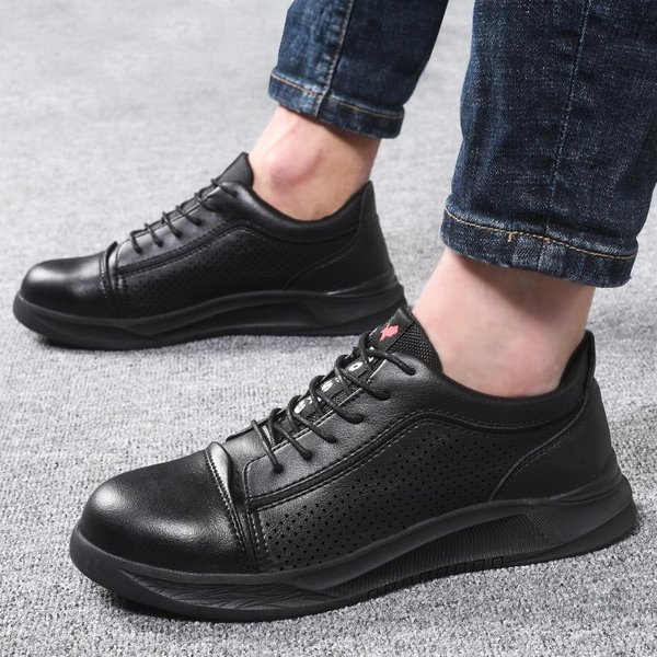 Zapatos De Seguridad Laboral Para Hombre Antipinchazos Indestructibles Con Puntera De Acero Plantilla De Kevlar Zapatillas De Trabajo Botas De Seguridad Protectoras 44-image
