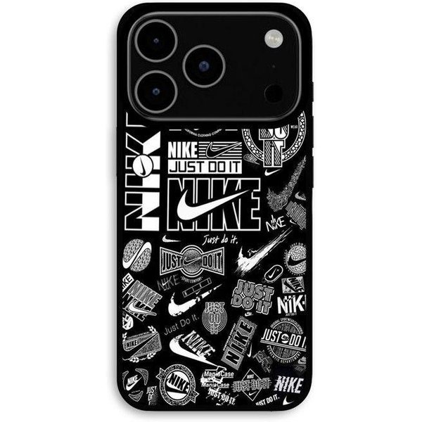 Funda Para Iphone 17 Pro Max Nike Logo Air Graffiti Negro Y Blanco Maniacase Negro-image