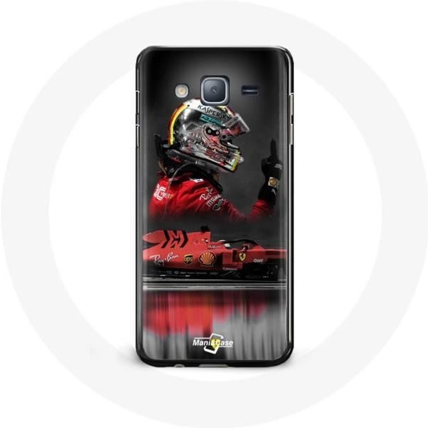 Funda - Maniacase - Samsung Galaxy J3 2016 - FóRmula 1 - Sebastian Vettel - Roja Rojo-image
