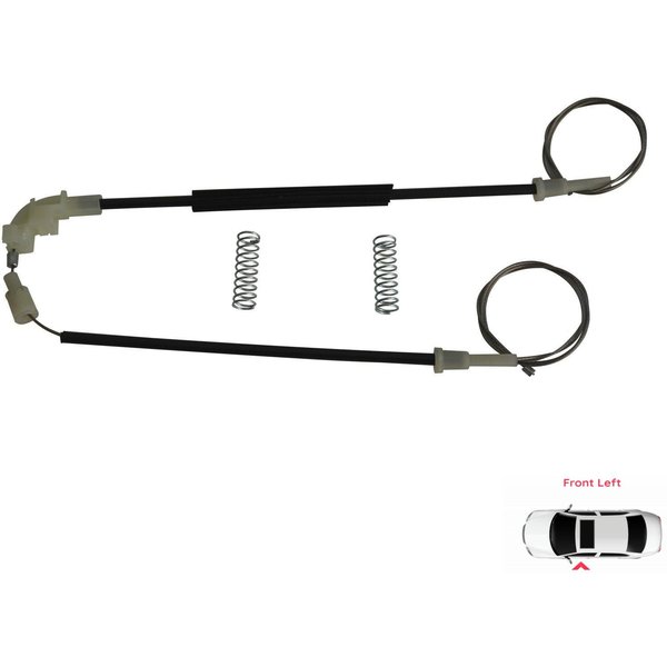 BWR5255 Kit De ReparacióN De Elevalunas EléCtrico Delantero Izquierdo Para Volvo S40 V40 MK1 644 645 1995-2004 4/5 Puertas 30623448-image