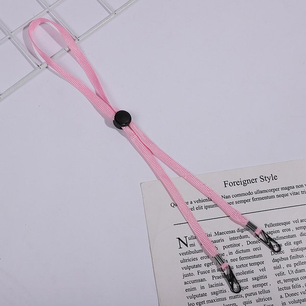 Correa De Sombrero Ajustable Flexible CordóN De Barbilla Para Sombrero Cortavientos Removible Correa Antiperdida Con Clips Morado Pink-image