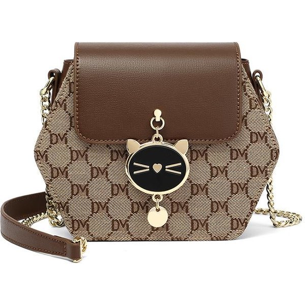 Bolso De Mujer Bolso Bandolera Sentido Senior Primavera/Verano Bolso De Cadena Moda Lujo Ligero Bolsos PequeñOs Brown-image