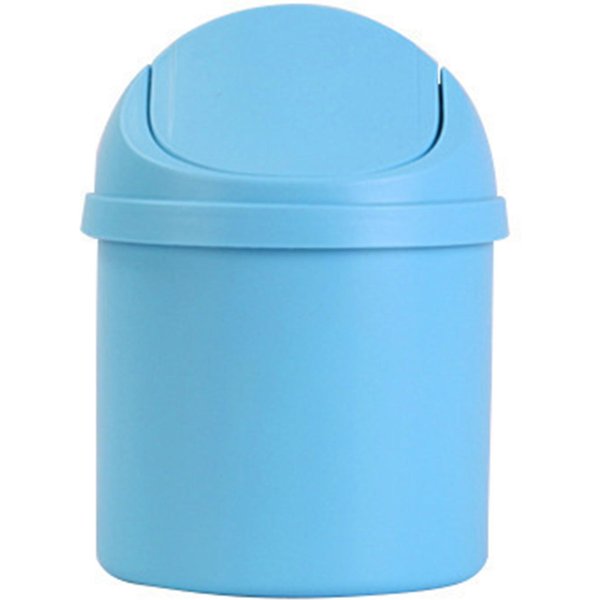 Mini Bote De Basura De Escritorio PP Compacto Con Tapa íNtima, Bote De Basura Para El Hogar, Cocina, Escritorio, Dormitorio-image