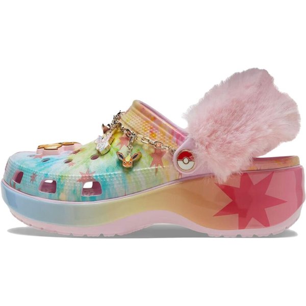 Zuecos CláSicos Con Plataforma Crocs PokéMon Eevee Para Mujer 211429‑90H 38-39 Gray-image