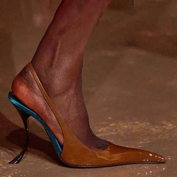 Modne SandałY Na Szpilce 10 Cm Damskie SandałY Letnie Damskie Buty SandałY Damskie Buty Dla Kobiet 41 BrąZowy-image
