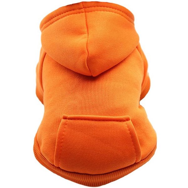 MałE Ubrania Dla Psa Zimowa Bluza Dla Zwierzaka Psa Kota PłAszcz Kurtka Buldog Francuski Chihuahua Yorkie Kostium Mops Stroje ArtykułY Dla ZwierząT L Orange-image