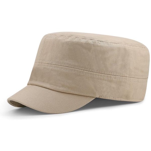 Gorra Militar Cerrada De Ala Plana Talla Grande Para Exteriores De AlgodóN Para Mantener El Calor Gorra De BéIsbol Unisex Visera Corta Gorra De Camionero Estudiante 58Cm Gray-image