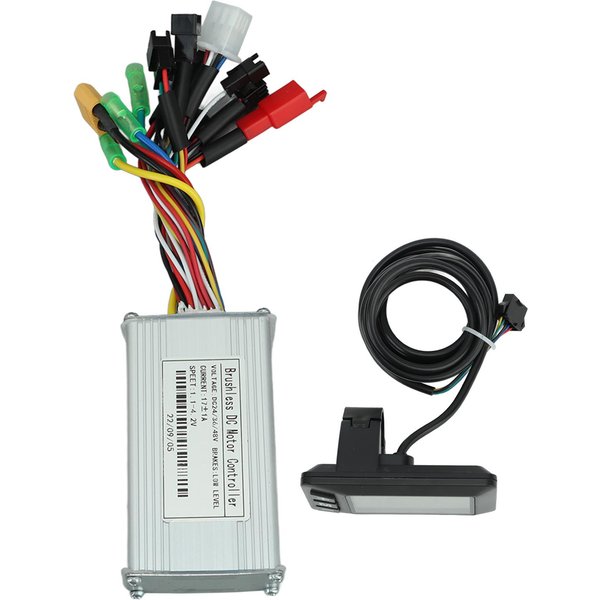 ¿24V 36V 48V 250W?Controlador De Onda Sinusoidal De Tres Modos De 350W 17A Kit De Controlador De Motor Sin Escobillas Con LCD-image