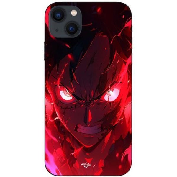 Coque Maniacase Pour Iphone 15 Plus One Piece Luffy Gear Art Manga Anime Negro-image