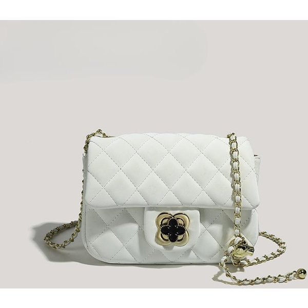 Bolso Cuadrado PequeñO Rosa Para Mujer, Bolso Cuadrado Ancho De Un Solo Hombro Con DiseñO Diagonal. Gray-image