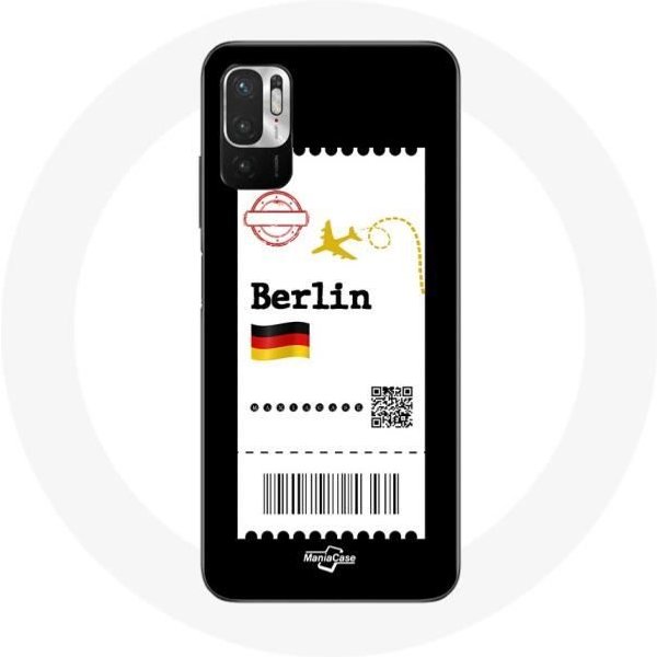 Funda Para Xiaomi Poco M3 Pro Billete De AvióN BerlíN-image