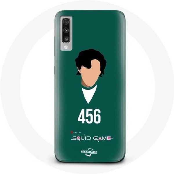 Funda - Samsung - Galaxy A50 - Flexible - Verde - Squid Game Seong Gi Hun NúMero 456-image