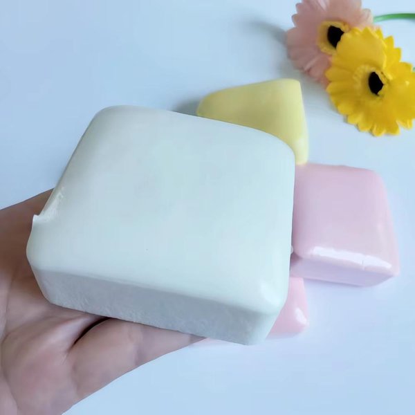 Juguete Squishy De Pastel De Subida Lenta Para Alivio Del EstréS Ansiedad Juguetes Sensoriales Fidget Para Adultos Tdah Autismo Regalos Coleccionable Regalo Asmr Azul-image