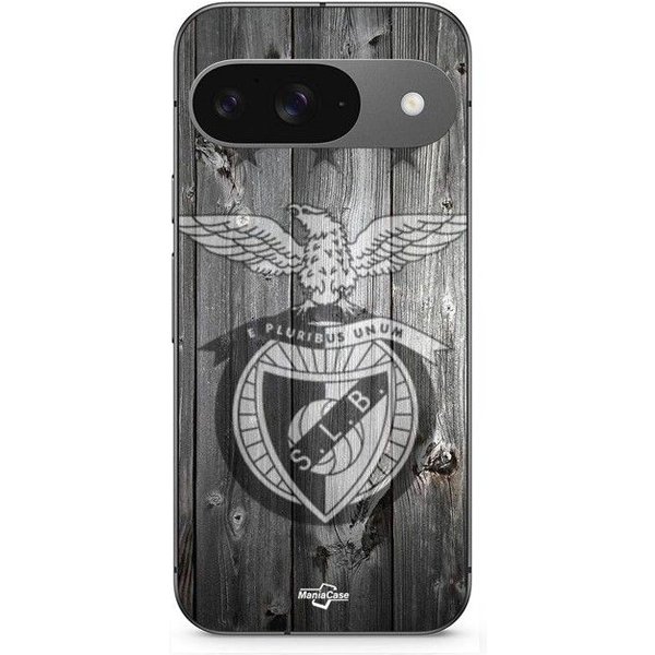 Coque - Maniacase - Google Pixel 9 - SLB Benfica Fond Gris - Souple - Silicone Negro-image