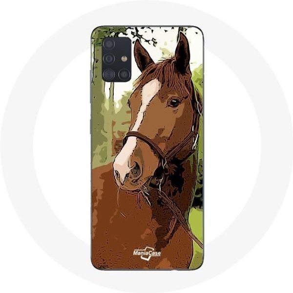 Funda Para Samsung Galaxy A71 Caballo Cuarto MarróN Raza De Caballo-image