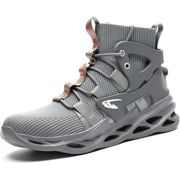 Zapatos De Seguridad Indestructibles Ligeros Antideslizantes Para Hombre Botas De Seguridad Para El Trabajo Antiaplastamiento Zapatillas De Trabajo Botas De Seguridad Con Puntera De Acero Para Hombre 40 Gray-image